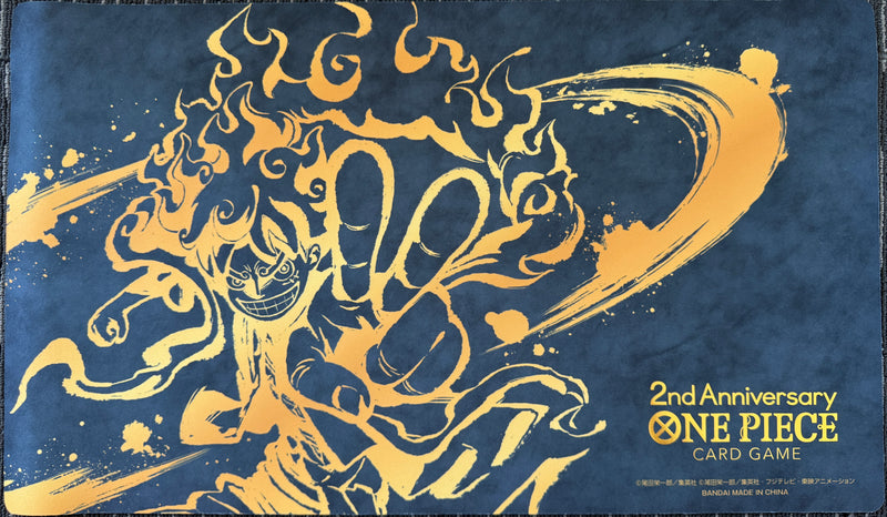 Bandai: Playmat - 2nd Anniversary JP Gold Luffy