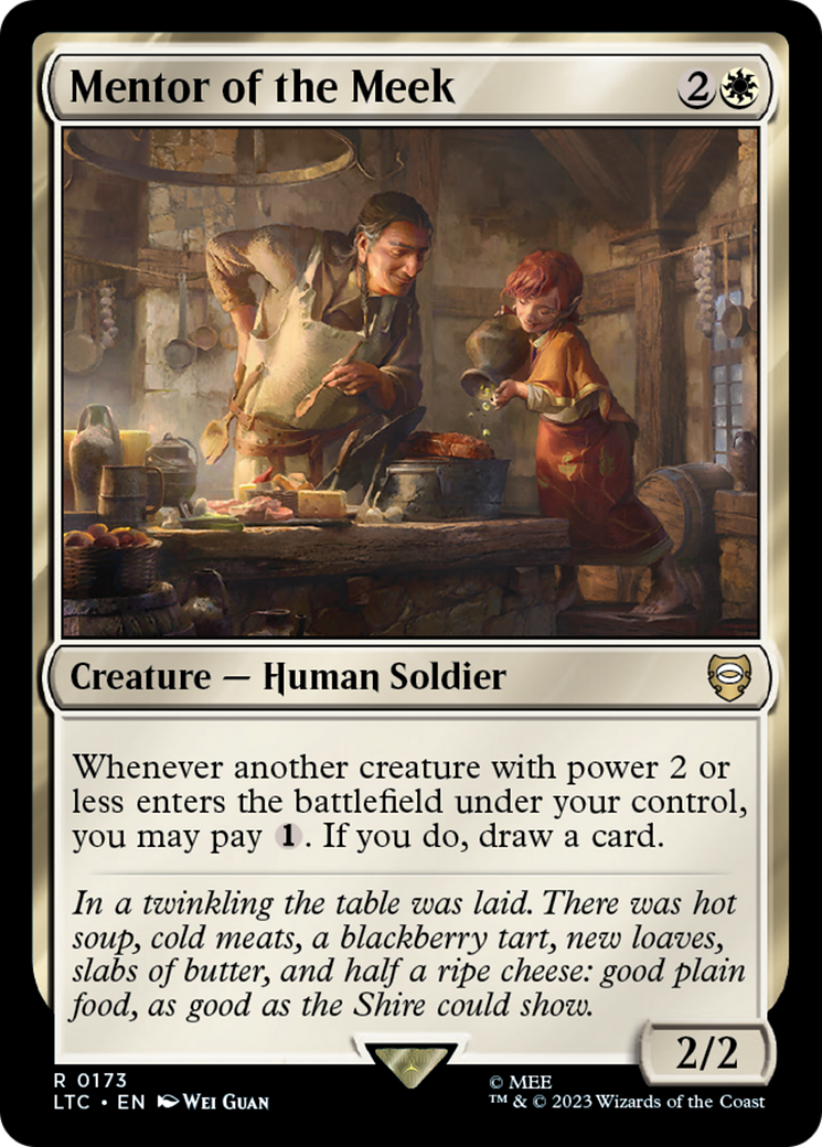 Mentor of the Meek [The Lord of the Rings: Tales of Middle-Earth Comma Eternal Magic Mentor of the Meek [The Lord of the Rings: Tales of Middle-Earth Comma Eternal Magic