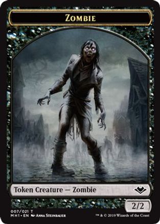 Zombie // Rhino Double-Sided Token (MH1-7 // 13) - Modern Horizons
