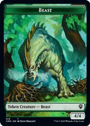 Beast (019) // Elephant Double-Sided Token (CMR-19 // 20) - Commander Legends