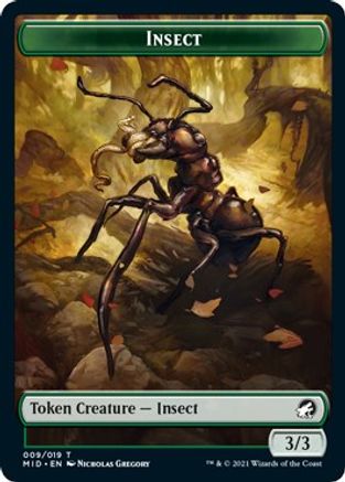 Insect Token (MID-009) - Innistrad: Midnight Hunt