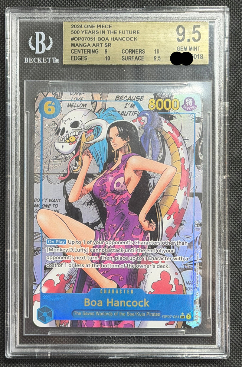 2024 One Piece 500 Years in the Future #op07051 Boa Hancock Manga Art SEC BGS9.5 (Copy)