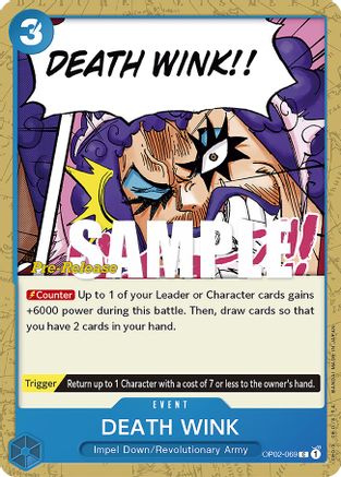 DEATH WINK [Paramount War Pre-Release Cards]