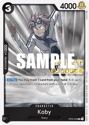 Koby (Judge) [One Piece Promotion Cards]
