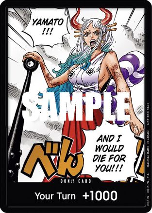 DON!! Card (Yamato) (1st Anniversary DON!! Card Pack) - One Piece Promotion Cards Foil