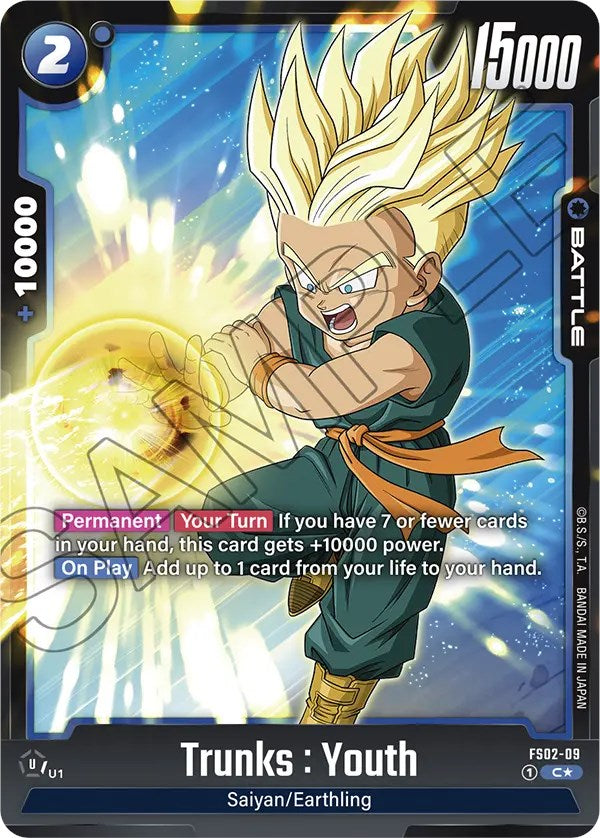 Trunks : Youth (FS02-09) (Bonus Pack Alternate Art) [Starter Deck: Vegeta (Mini) Super]