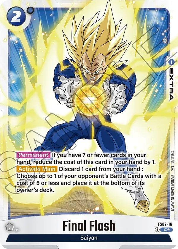 Final Flash (Bonus Pack Alternate Art) [Starter Deck: Vegeta (Mini) Super]