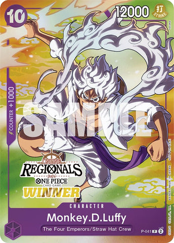 Monkey.D.Luffy (Online Regional 2024 Vol. 2) [Winner] [One Piece Promotion Cards]