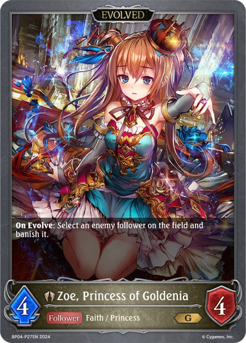 Zoe, Princess of Goldenia (Evolved) - P27EN (Foil) (BP04-P27EN) [Cosmic Mythos]