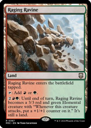 Raging Ravine (Ripple Foil) (M3C-367) - Commander: Modern Horizons 3 Foil