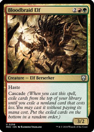Bloodbraid Elf (Ripple Foil) [Modern Horizons 3 Commander]