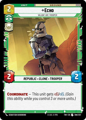 Echo - Valiant Arc Trooper (090/257) [Twilight of the Republic]