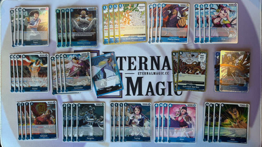 One Piece Ready to Play Blue Kuzan Deck
