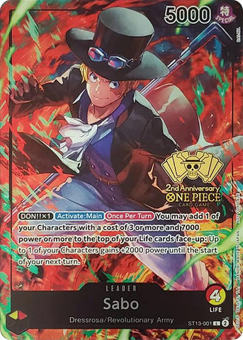 Sabo (2nd Anniversary Tournament) [One Piece Promotion Cards]