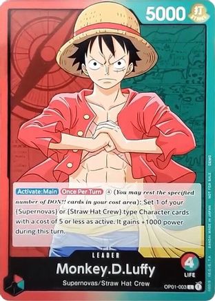 Monkey.D.Luffy [One Piece Demo Deck Cards]