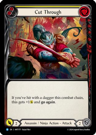 Cut Through (Yellow) [HNT177] (The Hunted)  Rainbow Foil