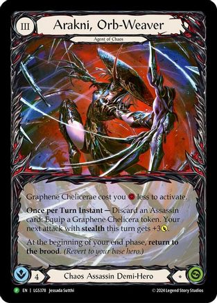 Arakni, Orb-Weaver (Extended Art) [LGS378] (Promo)  Rainbow Foil