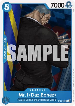 Mr.1(Daz.Bonez) (Reprint) [Starter Deck: Blue Buggy]