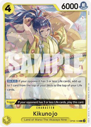 Kikunojo (Reprint) (OP06-104) - Starter Deck 28: GREEN/YELLOW Yamato