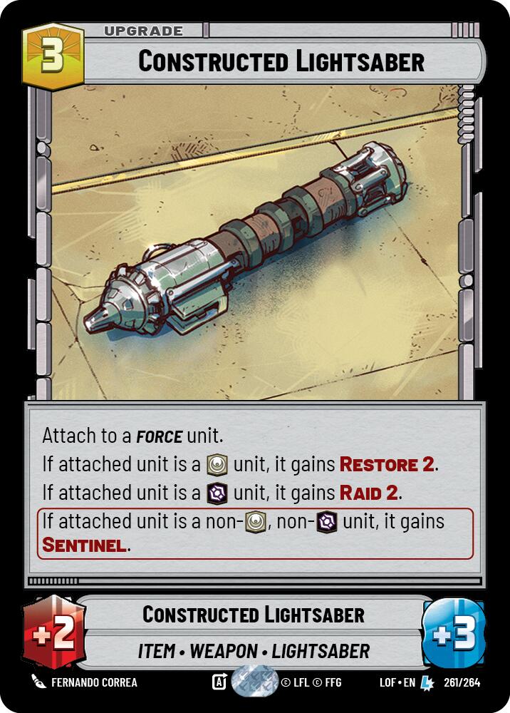 Constructed Lightsaber (261/264) (261/264) [Legends of the Force]