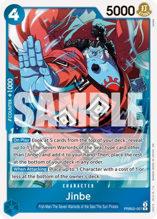 Jinbe - PRB02-007 (PRB02-007) - Premium Booster -The Best- Vol. 2 Foil