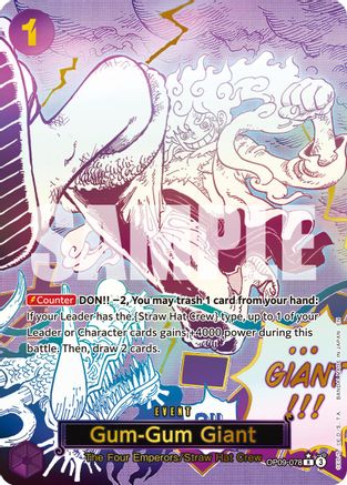 Gum-Gum Giant (Alternate Art) (OP09-078) - Premium Booster -The Best- Vol. 2 Foil