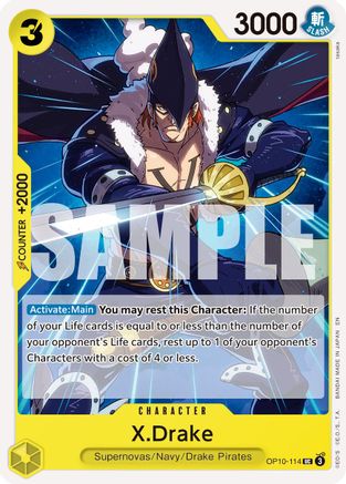 X.Drake (Reprint) (OP10-114) - Premium Booster -The Best- Vol. 2