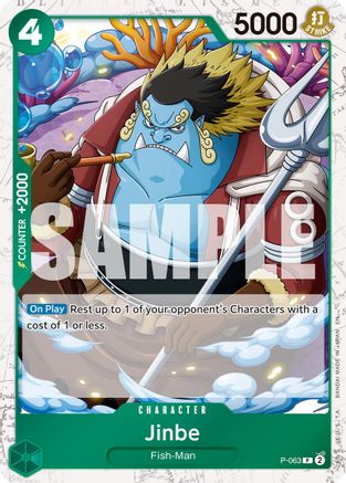 Jinbe - P-063 (Pirate Foil) (P-063) - Premium Booster -The Best- Vol. 2 Foil