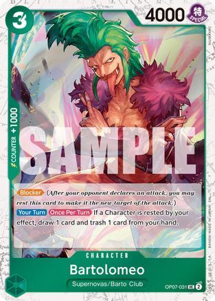 Bartolomeo (Pirate Foil) [Premium Booster -The Best- Vol. 2]