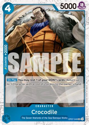 Crocodile (OP07-040) (Pirate Foil) [Premium Booster -The Best- Vol. 2]