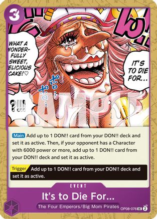 It's to Die For (Reprint) [Premium Booster -The Best- Vol. 2]