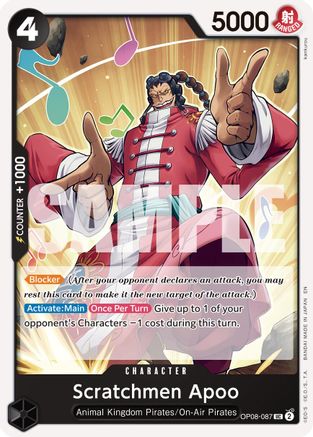 Scratchmen Apoo (OP08-087) (Reprint) [Premium Booster -The Best- Vol. 2]