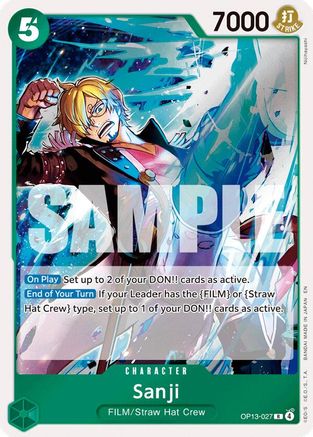 Sanji (OP13-027) - Carrying On His Will Foil