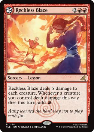 Reckless Blaze (TLE-124) - Avatar: The Last Airbender: Eternal-Legal Foil