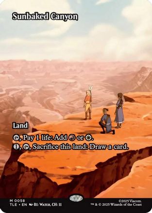 Sunbaked Canyon (Borderless) (TLE-058) - Avatar: The Last Airbender: Eternal-Legal