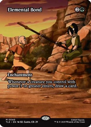 Elemental Bond (Borderless) (TLE-040) - Avatar: The Last Airbender: Eternal-Legal