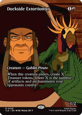 Dockside Extortionist (Borderless) (TLE-028) - Avatar: The Last Airbender: Eternal-Legal