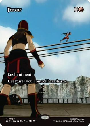Fervor (Borderless) (TLE-029) - Avatar: The Last Airbender: Eternal-Legal Foil
