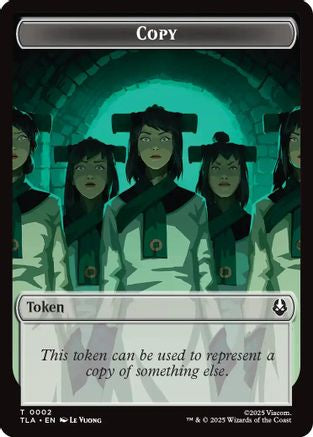 Copy (0002) // Soldier (0011) Double-Sided Token (TLA-2 // 11) - Avatar: The Last Airbender Foil