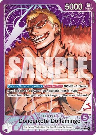 Donquixhote Doflamingo (Alternate Art) (OP14-060) - The Azure Sea's Seven Foil
