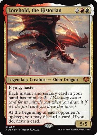 Lorehold, the Historian (SOS-201) - Secrets of Strixhaven Foil