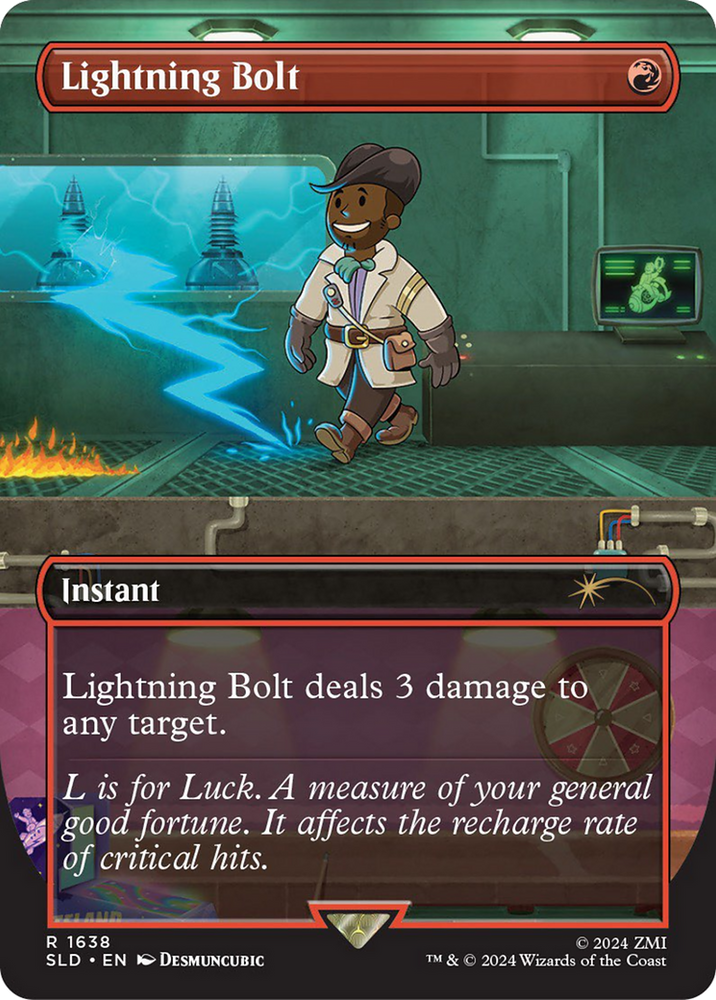 Lightning Bolt (1638) (Rainbow Foil) [Secret Lair Drop Series]