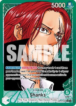 Shanks (020) (Alternate Art) (OP17-020) - The World's Strongest Warriors Foil