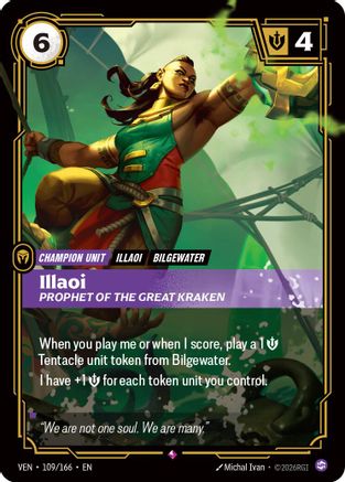 Illaoi - Prophet of the Great Kraken (109/166) - Vendetta Foil
