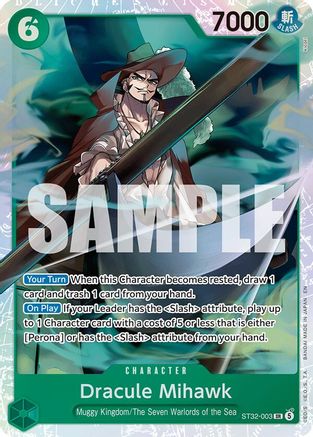 Dracule Mihawk (ST32-003) - Starter Deck 32: GREEN Roronoa Zoro Foil