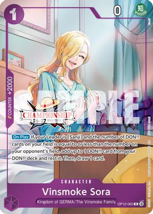 Vinsmoke Sora (CS 26-27 Celebration Pack) (OP12-062) - One Piece Promotion Cards Foil