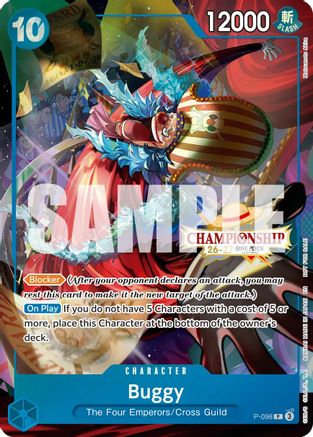 Buggy (CS 26-27 Event Pack Finalist Ver.) (P-098) - One Piece Promotion Cards Foil