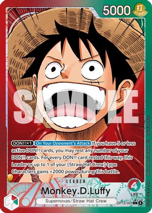 Monkey.D.Luffy (OP13-001) (Jumbo) (OP13-001) - One Piece Promotion Cards