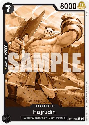 Hajrudin (Pandaman Art) (OP17-088) - The World's Strongest Warriors