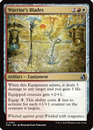 Warrior's Blades (FRA-163) - Reality Fracture Foil